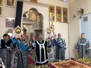 Епископ Выборгский и Приозерский Игнатий совершил первую в 2018 году великопостную Литургию Преждеосвященных Даров в Токсово